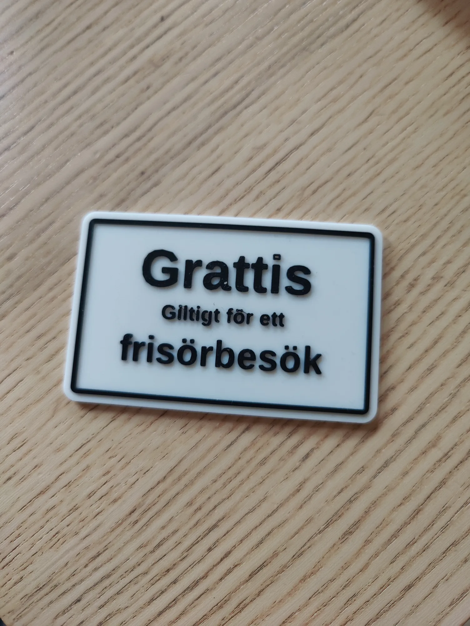 Skapa ett personligt 3D-printat presentkort produktbild